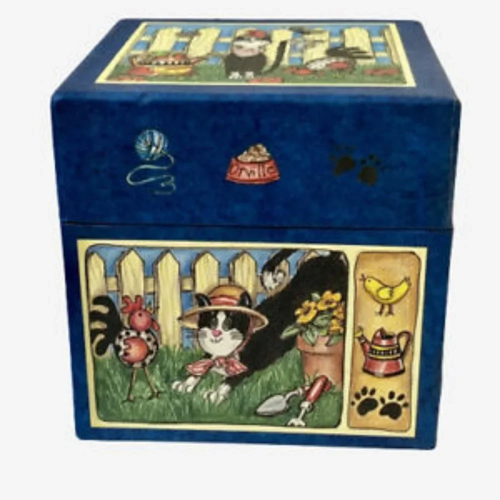 Storage Collecible Boxes Bob's Cat + Debbie Crabtree + Judith Glover * Lot of 6